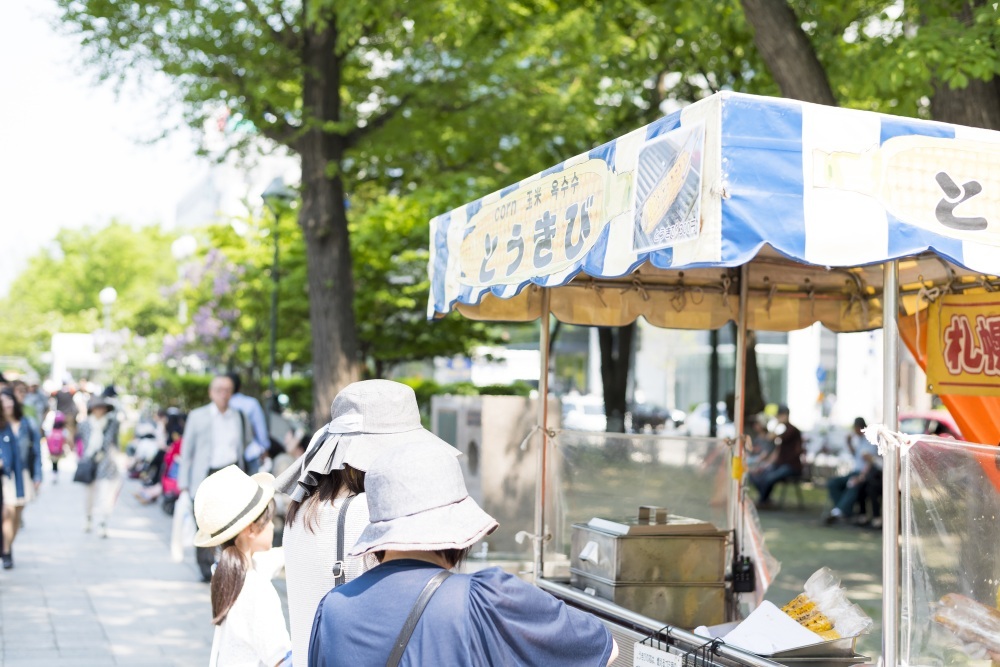 Corn Wagons at Odori Park