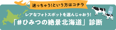 「#ひみつの絶景北海道」診断